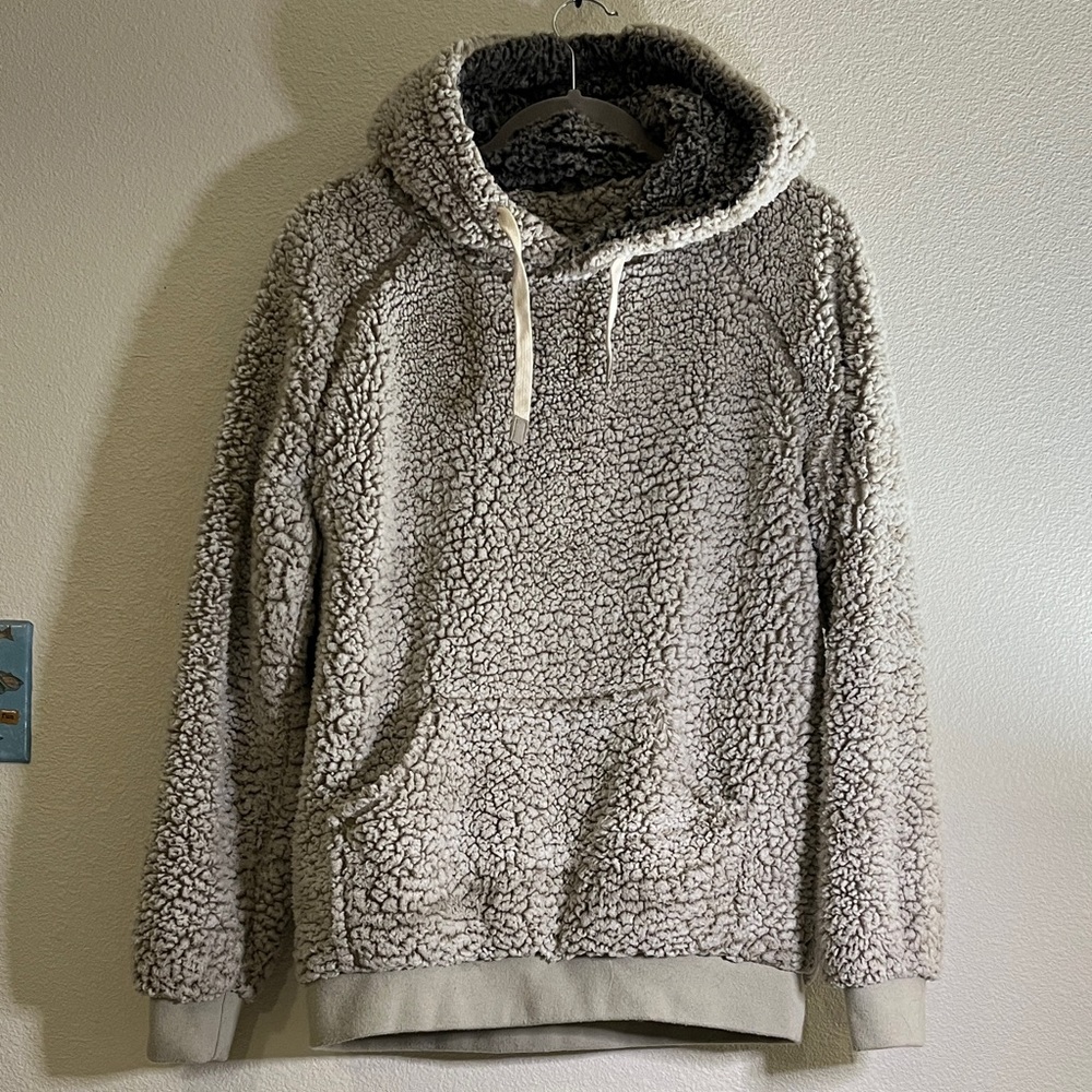 Thread & Supply Tan/Gray Marled Teddy Jacket